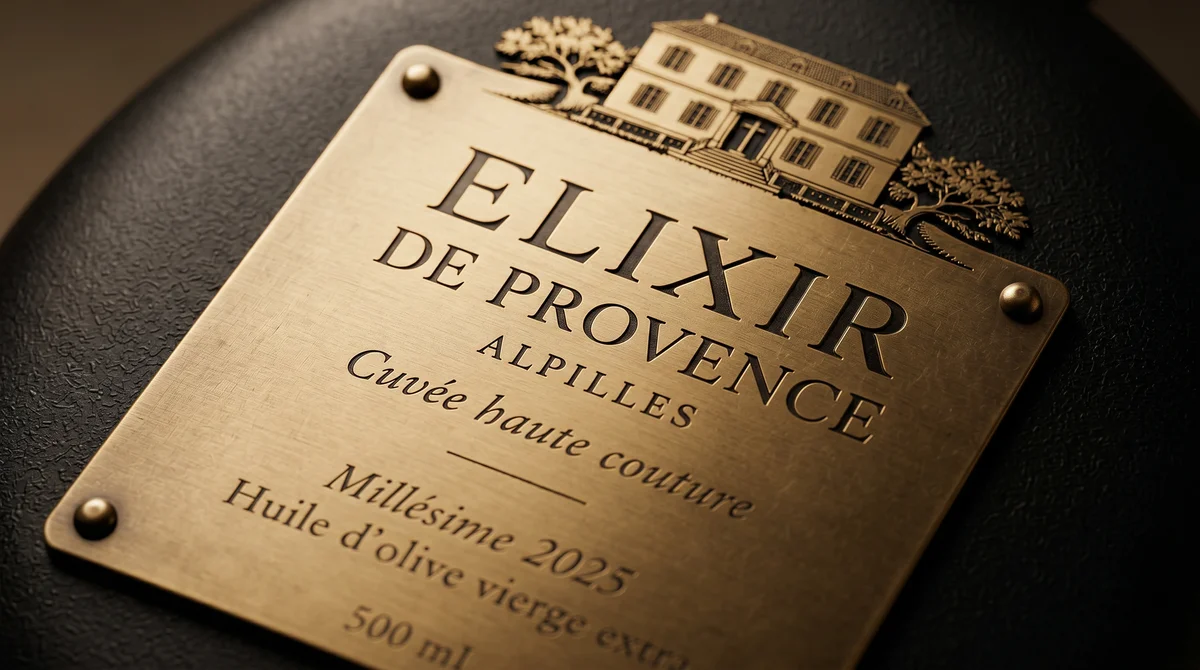 Dégustation d'huile d'olive vierge extra — tablée dans l'oliveraie des Alpilles, Élixir de Provence